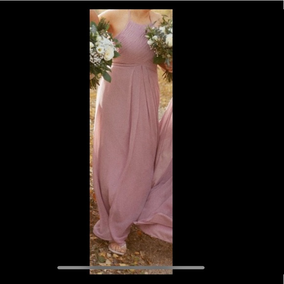 Azazie Vintage Mauve Bridesmaid Dress - Picture 3 of 3